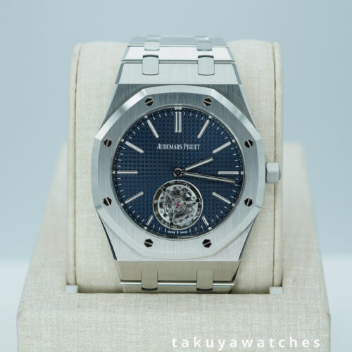 Audemars PIGUET ROYAL OAK 26670ST FLYING TOURBILLON EXTRA THIN BLUE DIAL RD#3 WARRANTY FULL SET