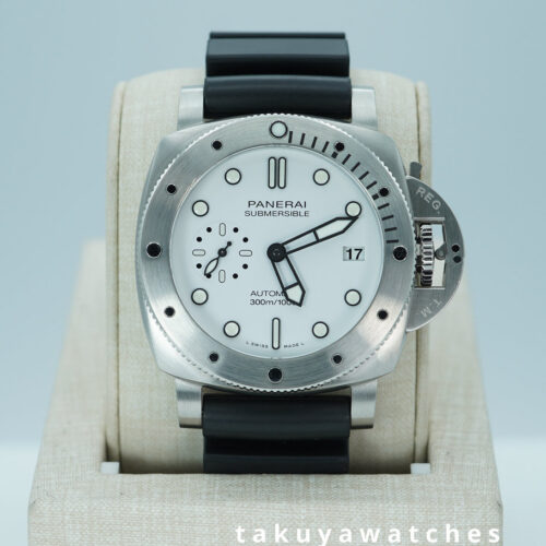 PANERAI PAM 2223 SUBMERSIBLE BIANCO DIAL 42mm WARRANTY 2024 FULL SET