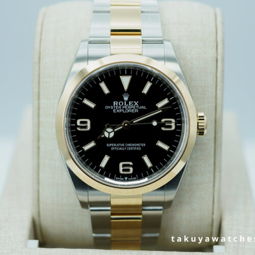 Rolex 124273 EXPLORER 18K YELLOW GOLD STAINLESS STEEL 36MM 2023 WARRANTY FULL SET