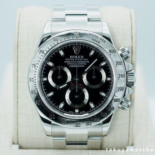 Rolex 116520 COSMOGRAPH DAYTONA STAINLESS STEEL BLACK DIAL 2013 FULL SET