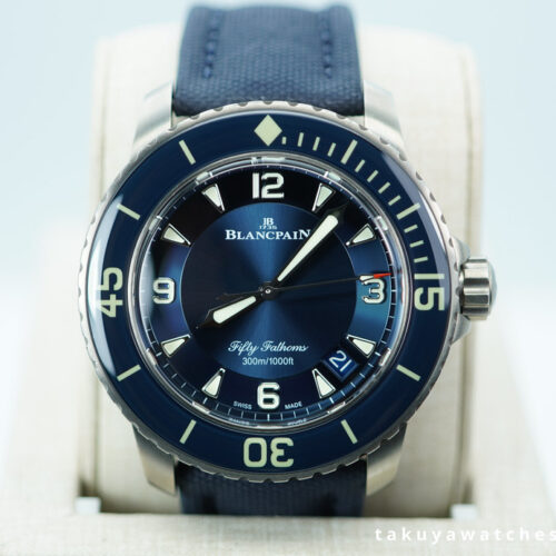 Blancpain FIFTY FATHOMS TITANIUM AUTOMATIC BLUE DIAL 45MM FULL SET