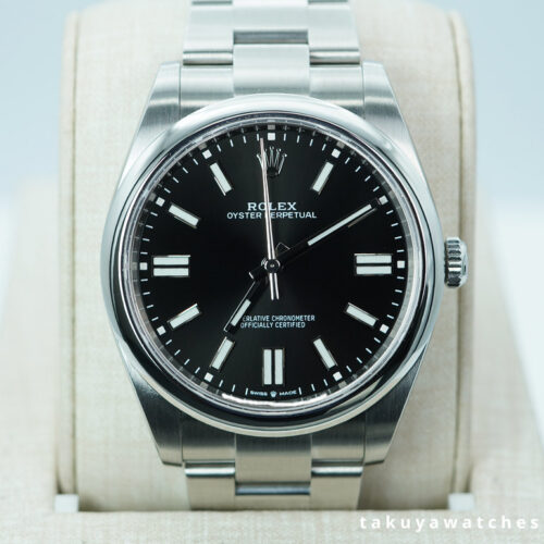 Rolex 124300 OYSTER PERPETUAL 41 BLACK DIAL 2024 WARRANTY BOXES PAPERS