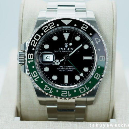 Rolex 126720VTNR GMT MASTER 2 SPRITE GREEN BLACK BEZEL OYSTER 2024 WARRANTY FULL SET
