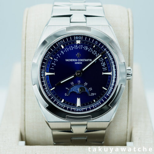 Vacheron CONSTANTIN OVERSEAS 4000V MOONPHASE RETROGRADE DATE BLUE DIAL FULL SET