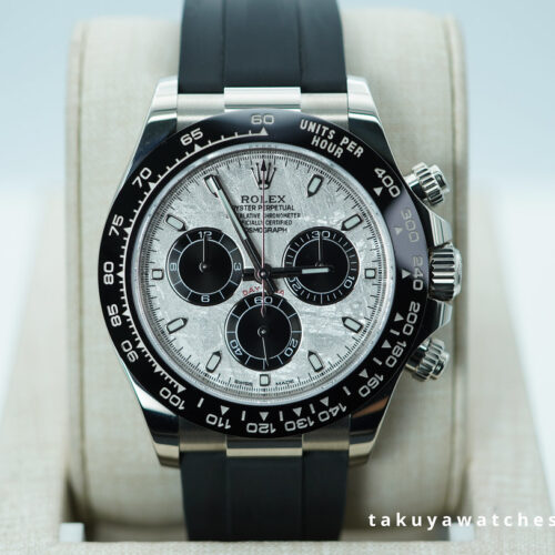 Rolex 116519LN DAYTONA WHITE GOLD METEORITE DIAL OYSTERFLEX 2023 WARRANTY FULL SET
