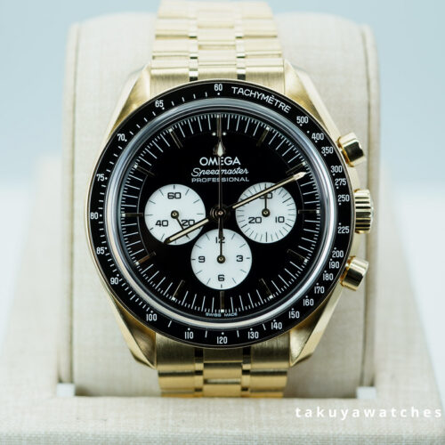 Omega SPEEDMASTER MOONWATCH 3861 MOONSHINE GOLD REVERSE PANDA DIAL 2026 FULL SET
